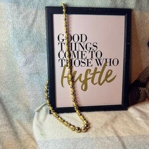 Elegant Gold tone Beaded Necklace